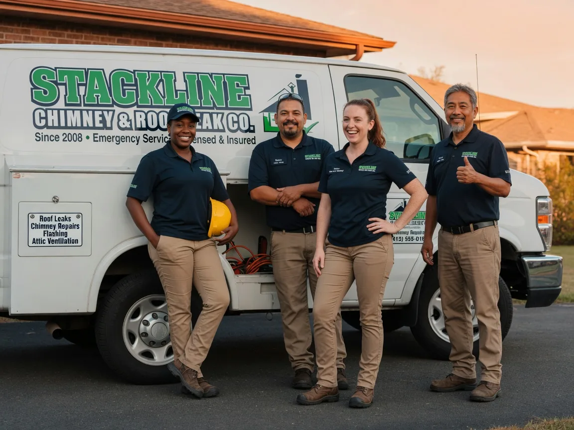 Chimney flashing repair company in Rowlett, TX